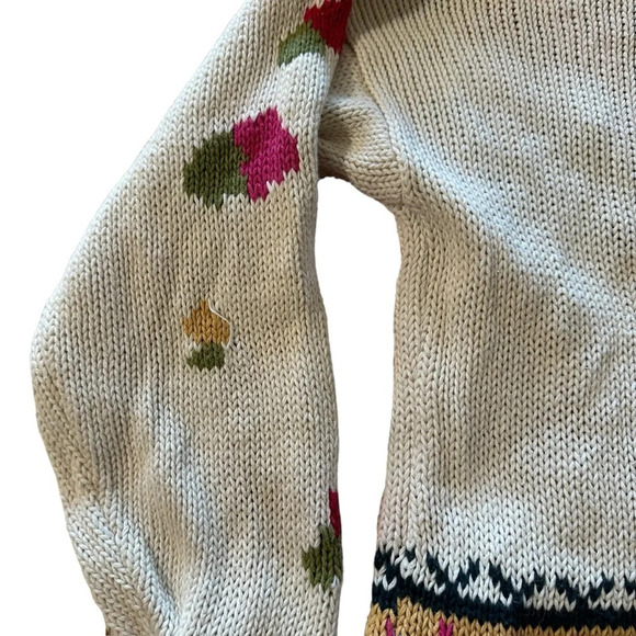 i ya vintage knit floral cardigan size medium/large - Picture 3 of 6